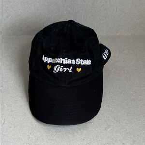 New Era Black and Gold Appalachian State Girl Hat